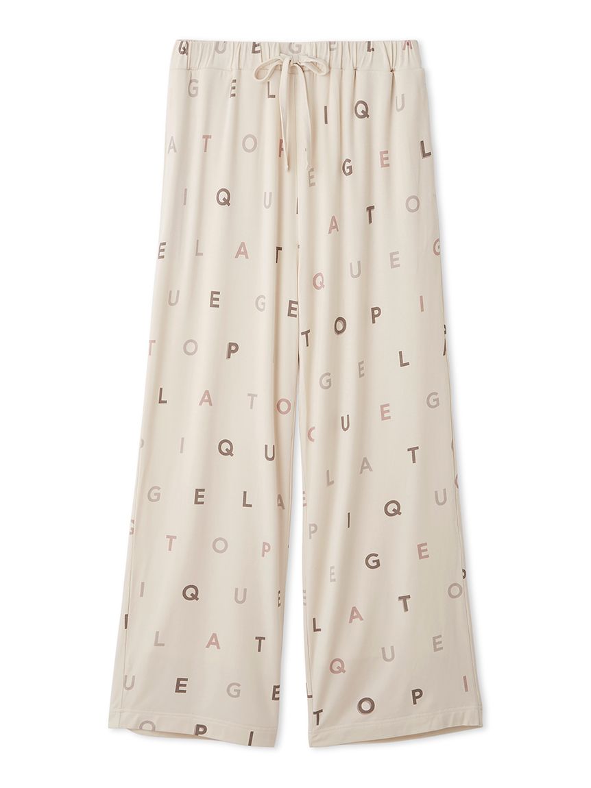 Rayon Logo Motif Lounge Pants
