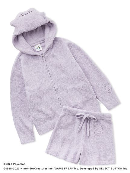 [Pokémon Sleep] Baby Moco Ditto Hoodie & Shorts Set