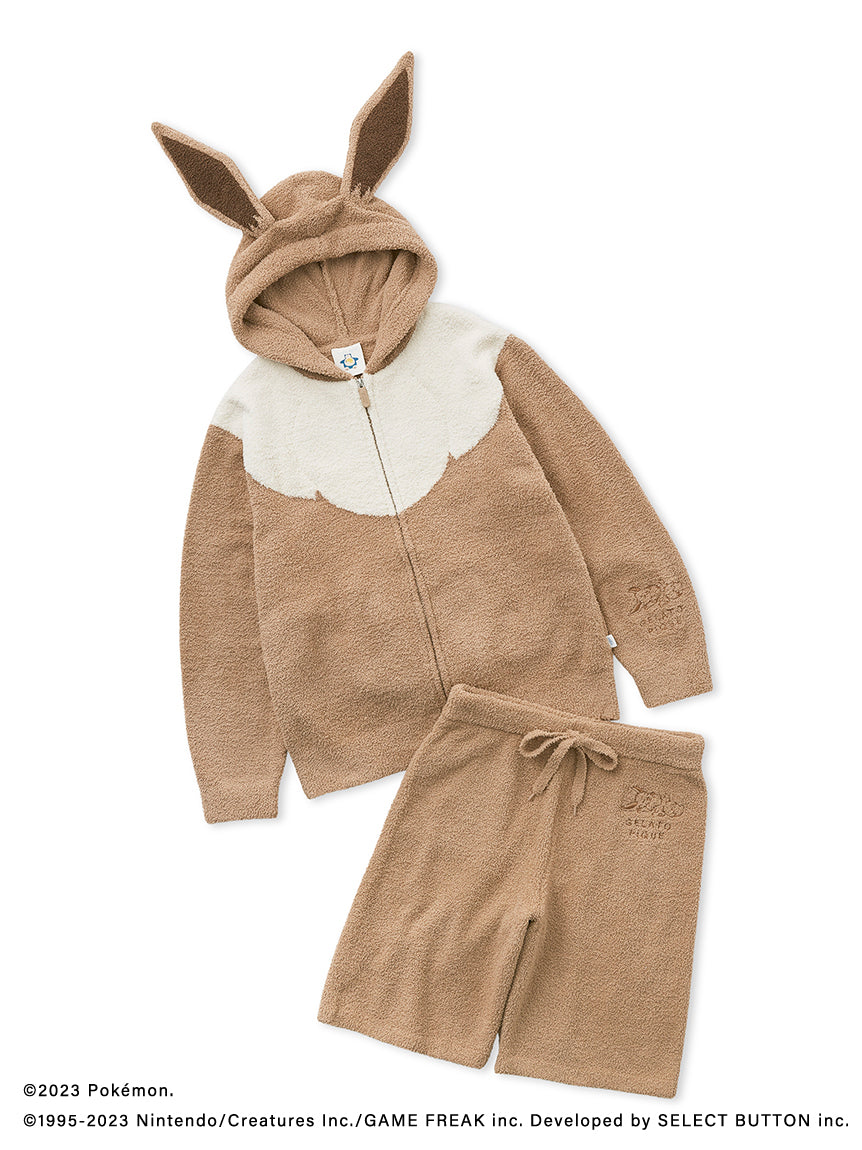 [Pokémon Sleep][MENS] Baby Moco Eevee Hoodie & Shorts Set