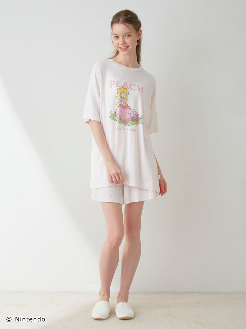 Peach Collection Flared Lounge Shorts