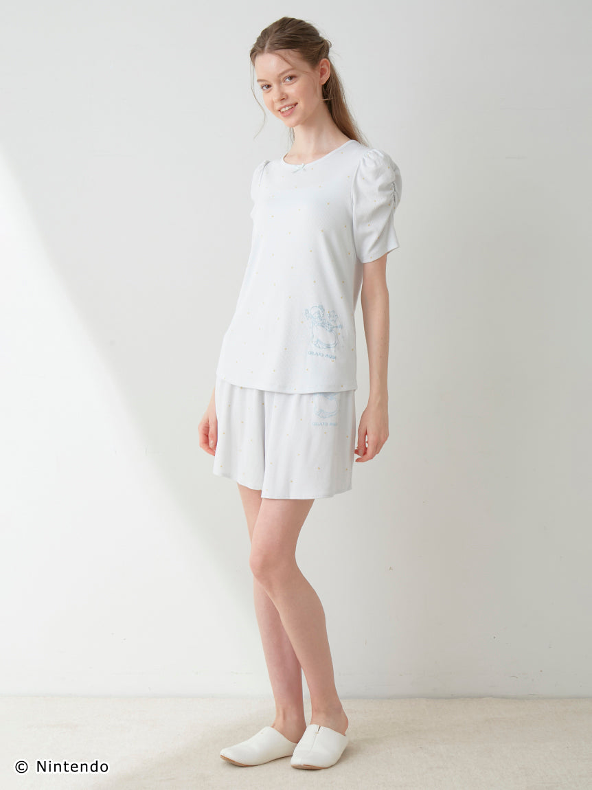 Peach Collection Flared Lounge Shorts