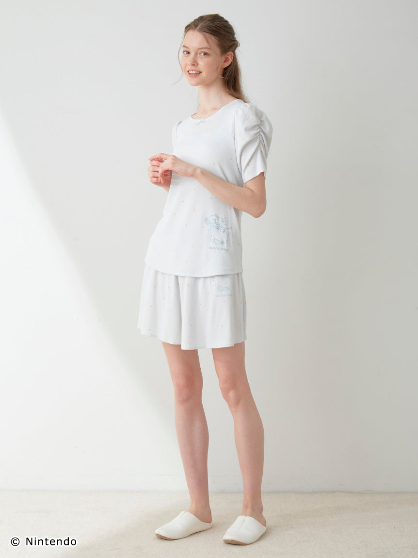 Peach Collection Flared Lounge Shorts