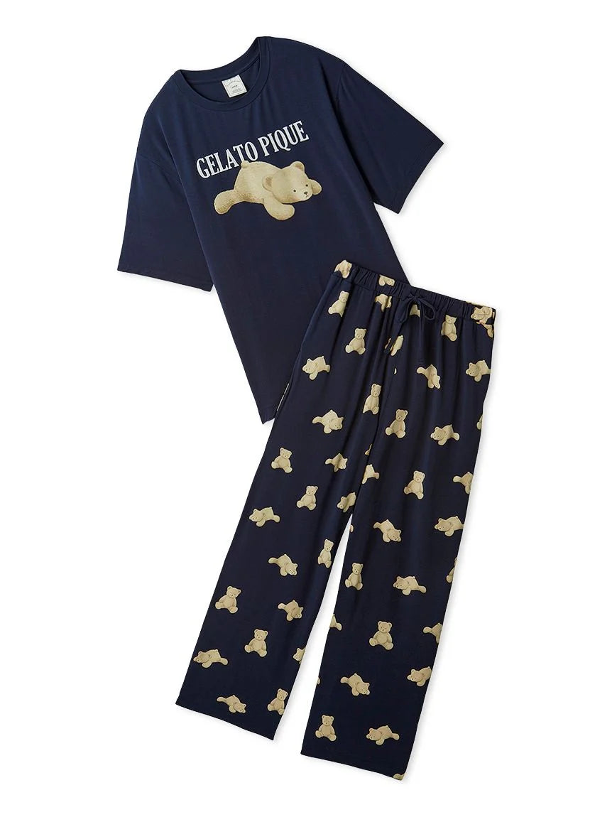 COOL Bear One-point T-shirt & Long Pants Set