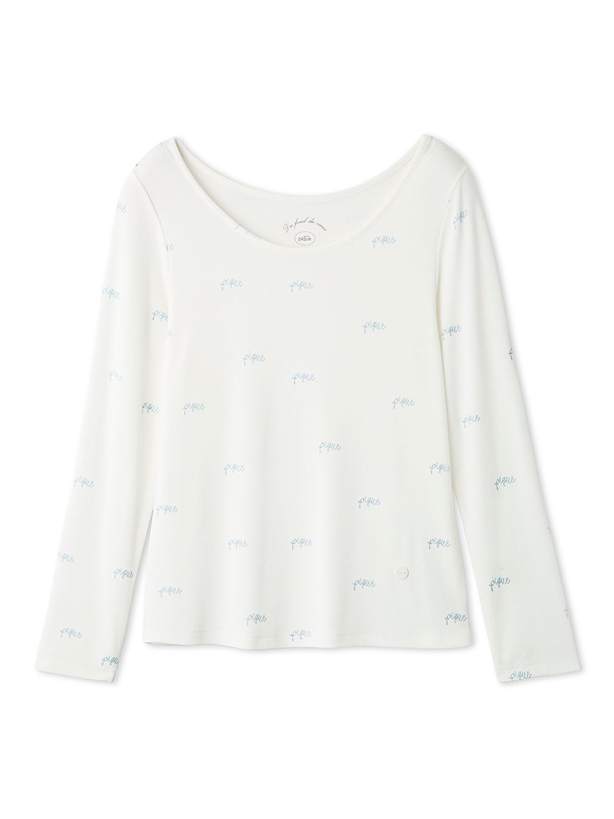 Motif 3-Pattern Long Sleeve T-Shirt