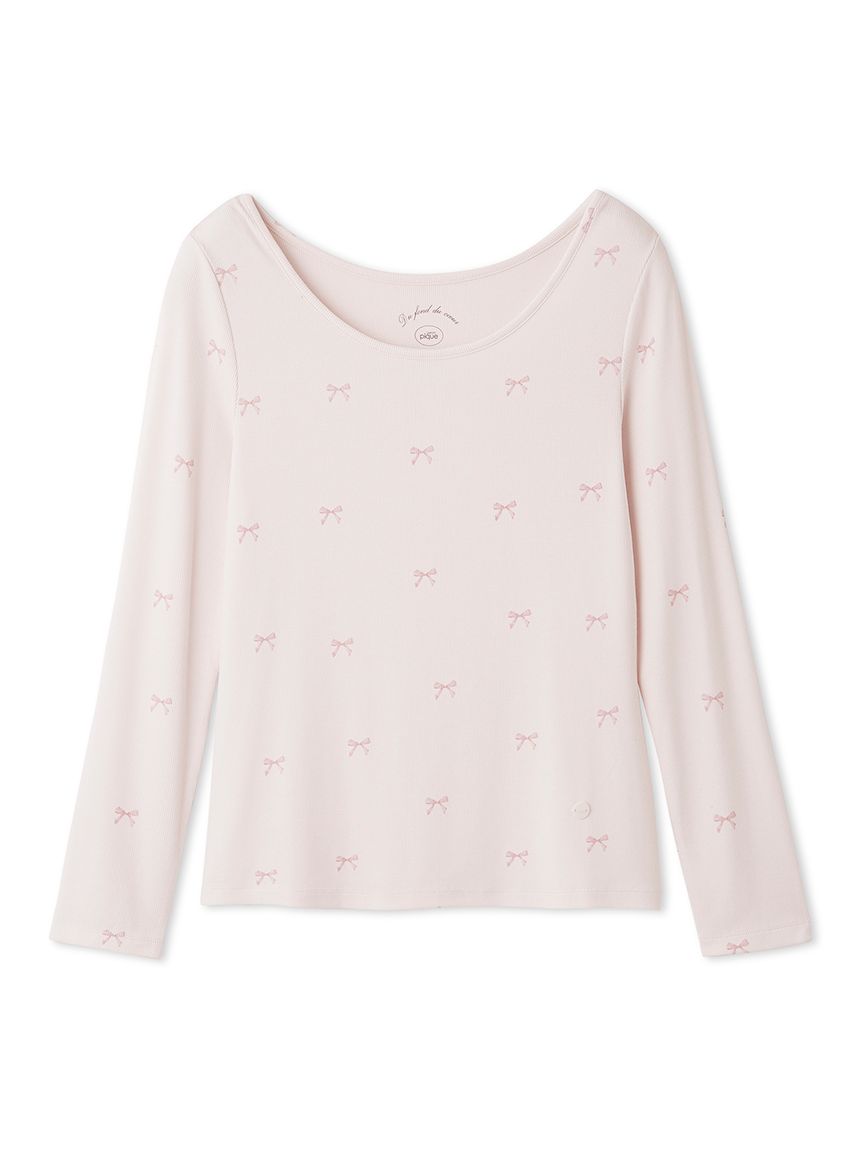 Motif 3-Pattern Long Sleeve T-Shirt