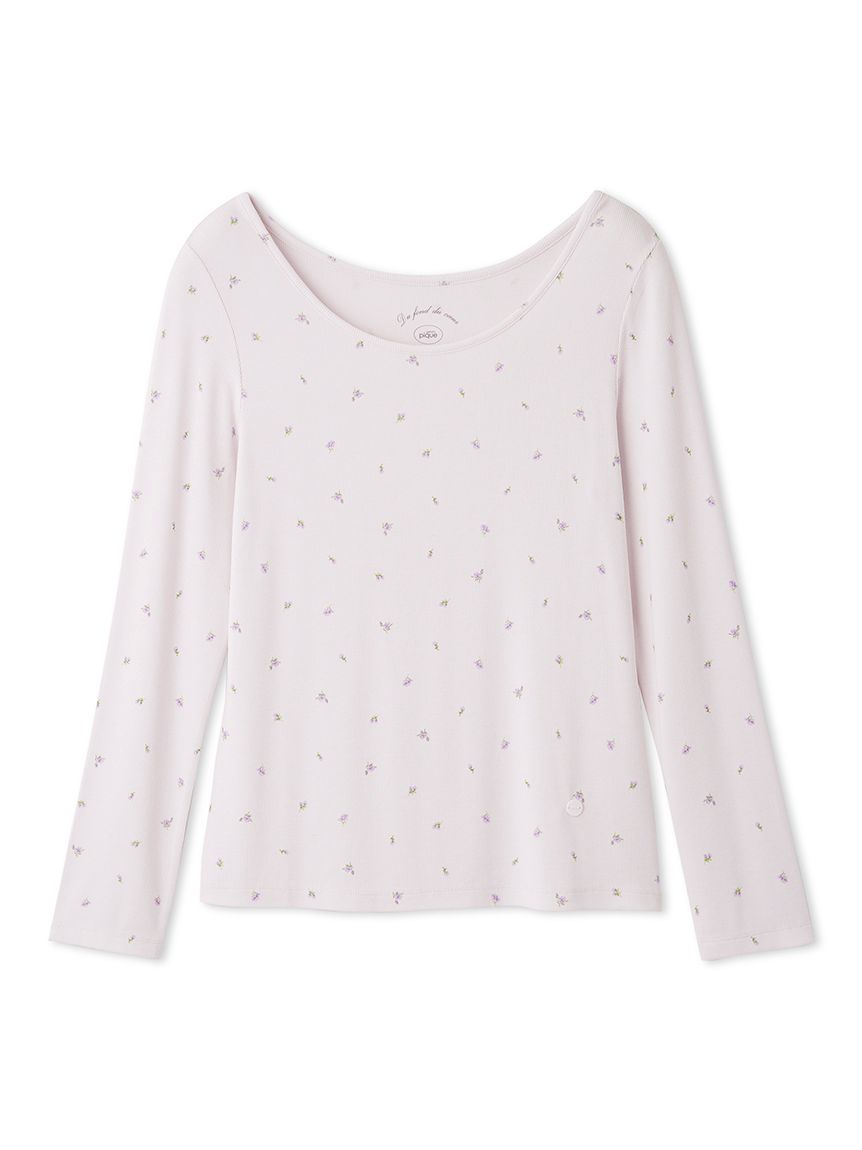 Motif 3-Pattern Long Sleeve T-Shirt