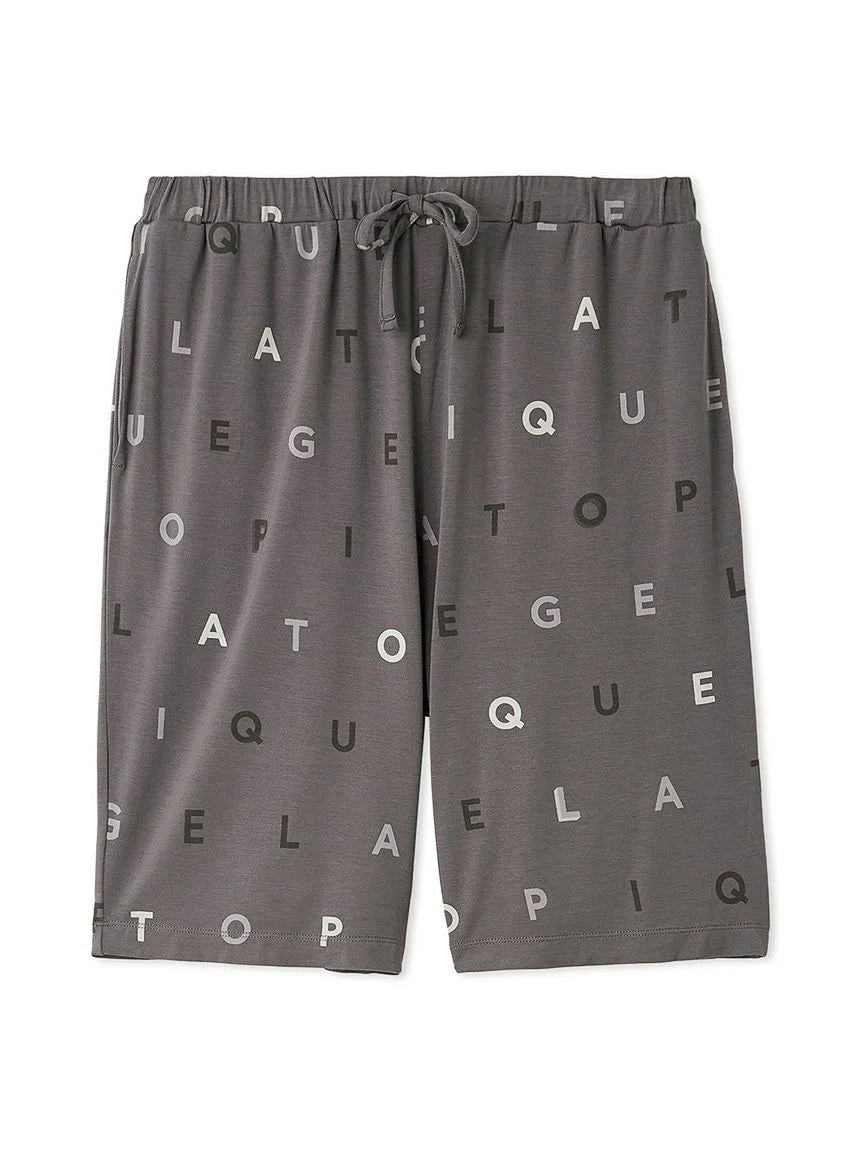 Rayon Logo Motif Men's Lounge Shorts
