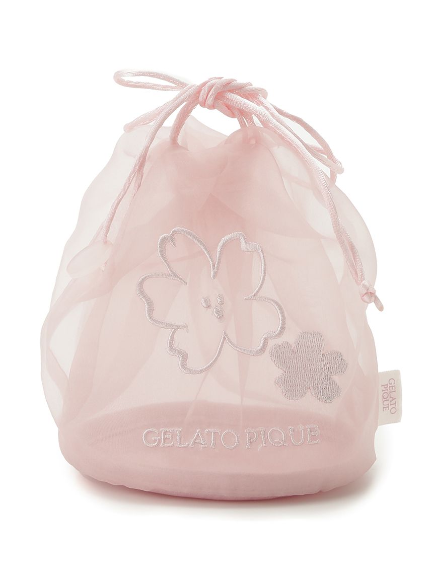 SPRING SAKURA Embroidered Organza Pouch