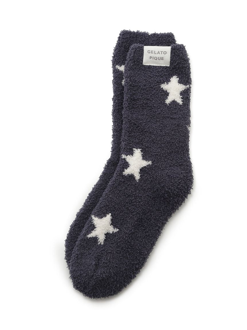 Powder Star Jacquard MENS Fuzzy Socks