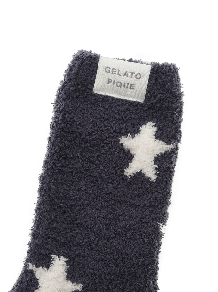 Powder Star Jacquard MENS Fuzzy Socks