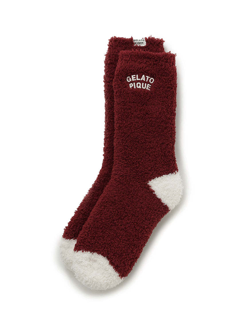 Chocolate & Framboise Baby Moco Fuzzy Socks
