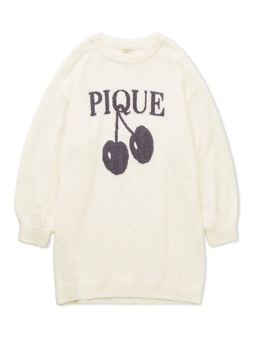 Baby Moco Cherry Jacquard Sweater Dress