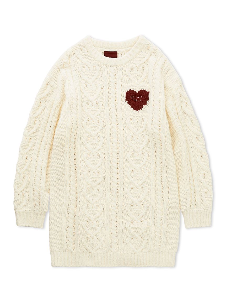 Heart Aran Knit Dress