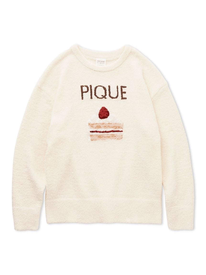 Strawberry Cake Jacquard Pullover Sweater