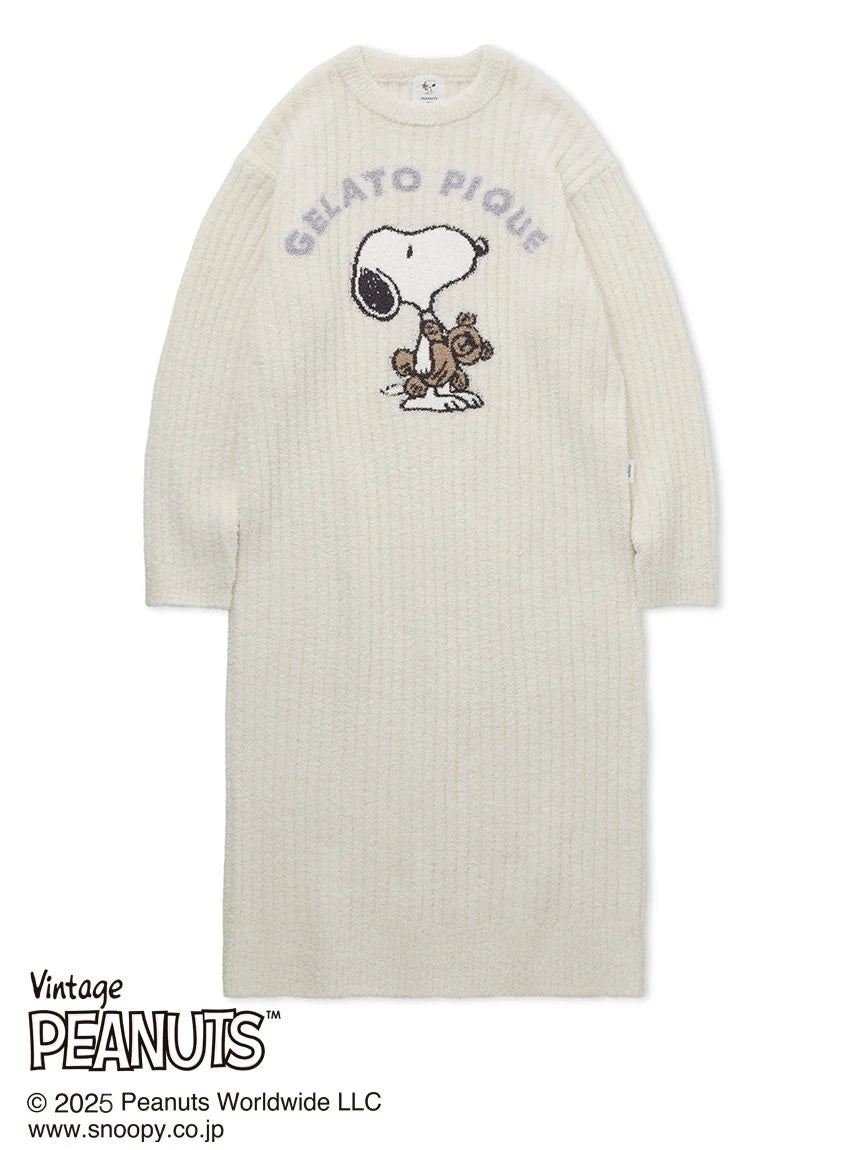 [PEANUTS] SNOOPY×BEAR Jacquard Lounge Dress