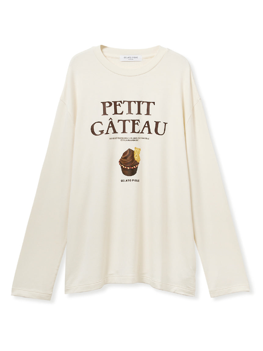 [Chocolate＆Framboise][MENS]Chocolate Cupcake Motif Long T-shirt