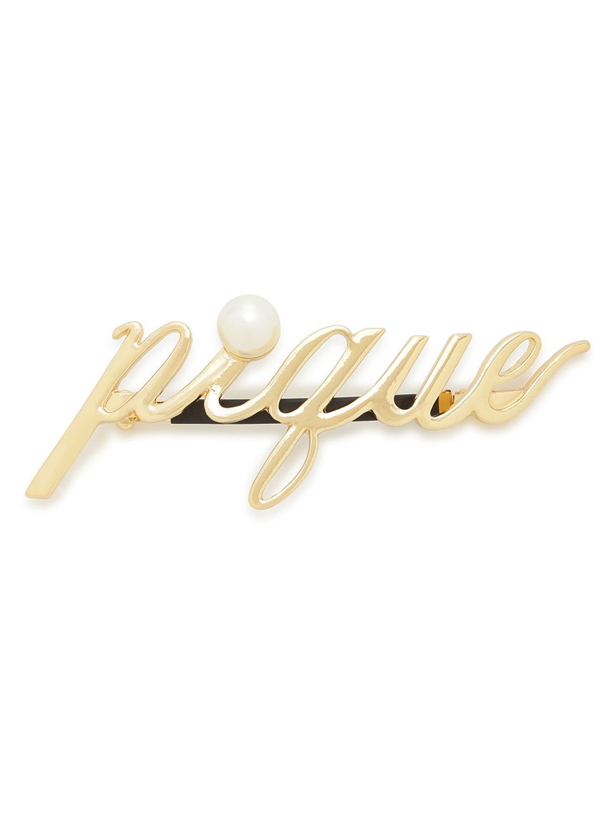 Metal Logo Barrette