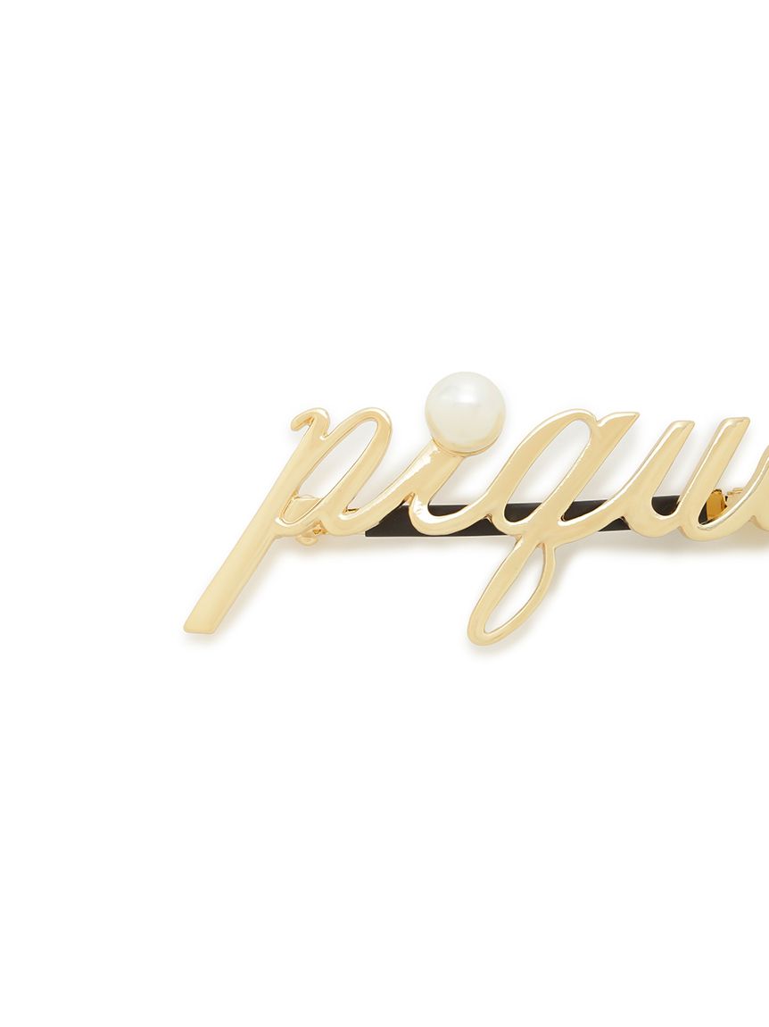 Metal Logo Barrette