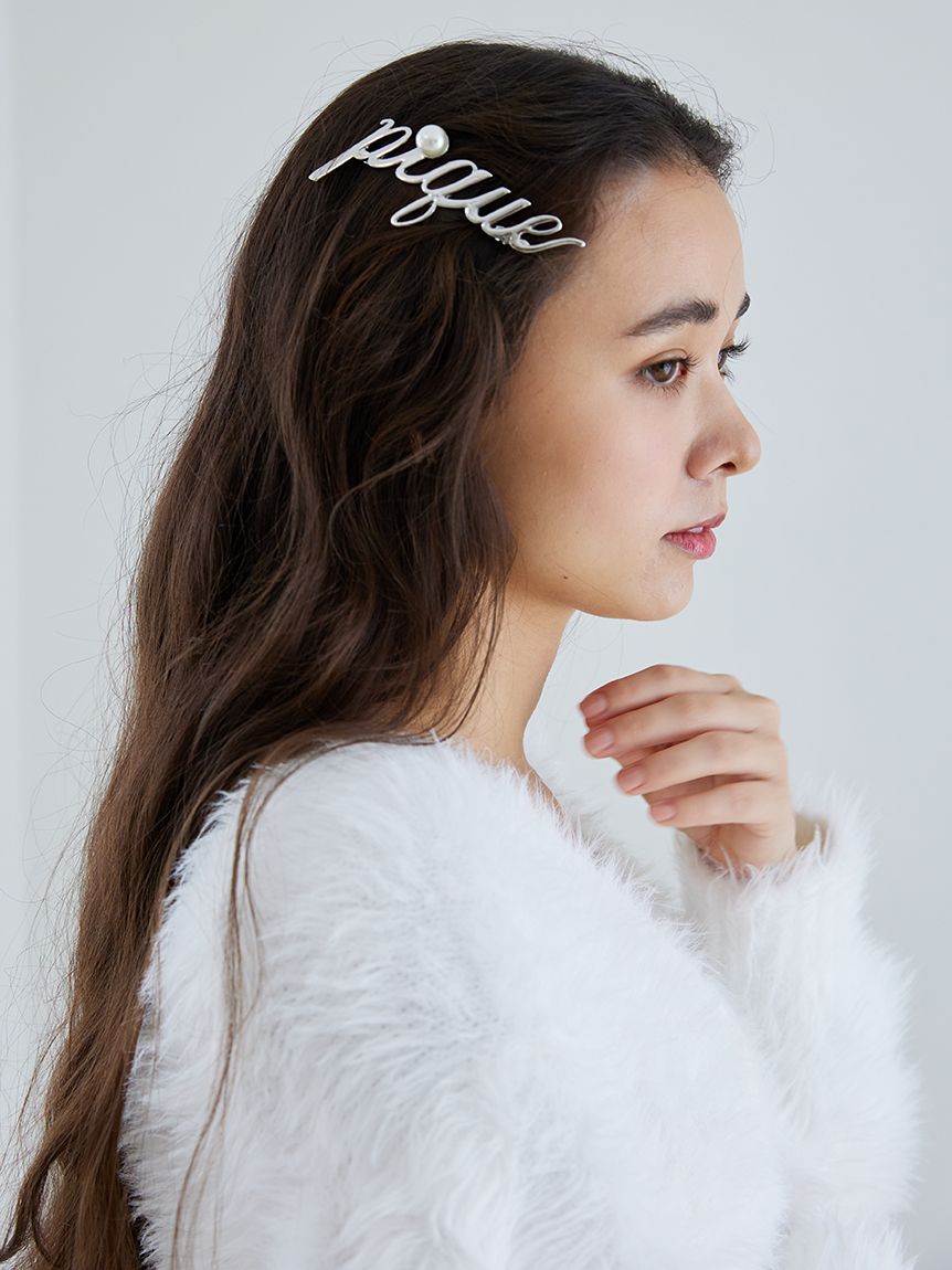Metal Logo Barrette