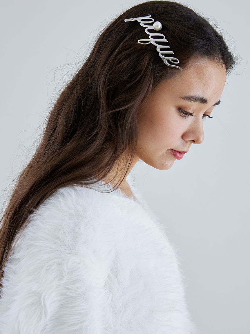 Metal Logo Barrette