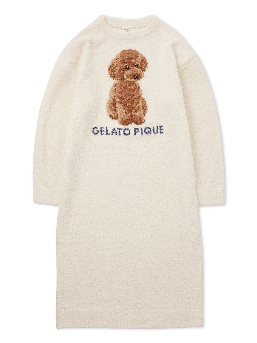 Toy Poodle Long Sleeve Lounge Dress