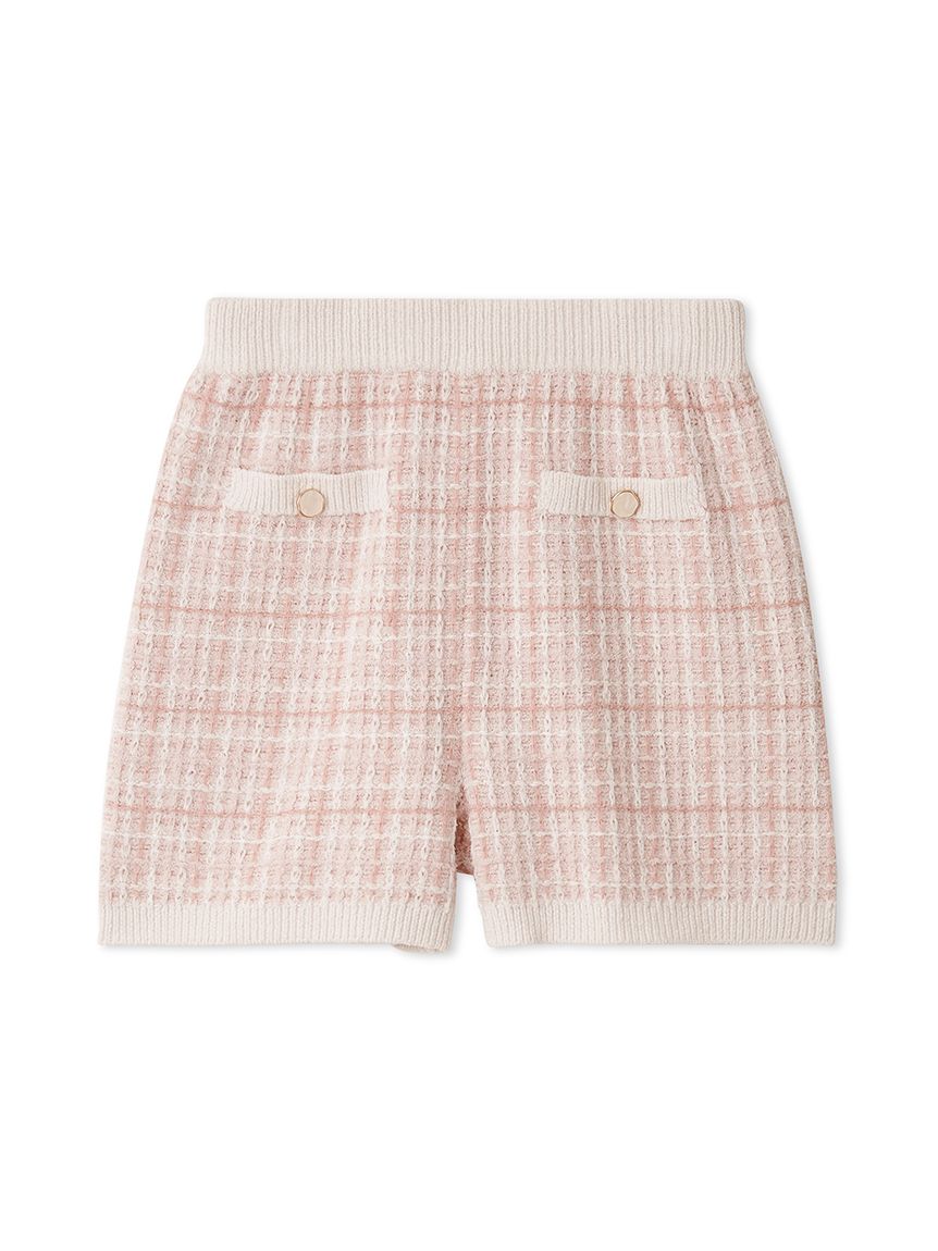 Tweed-Like Lounge Shorts